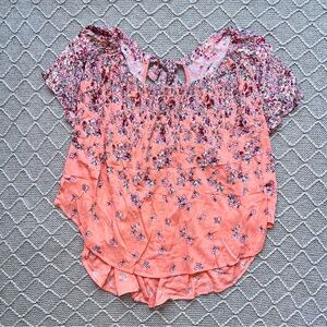 Daytrip Flowy Floral Top Size XL Buckle Blouse Shirt